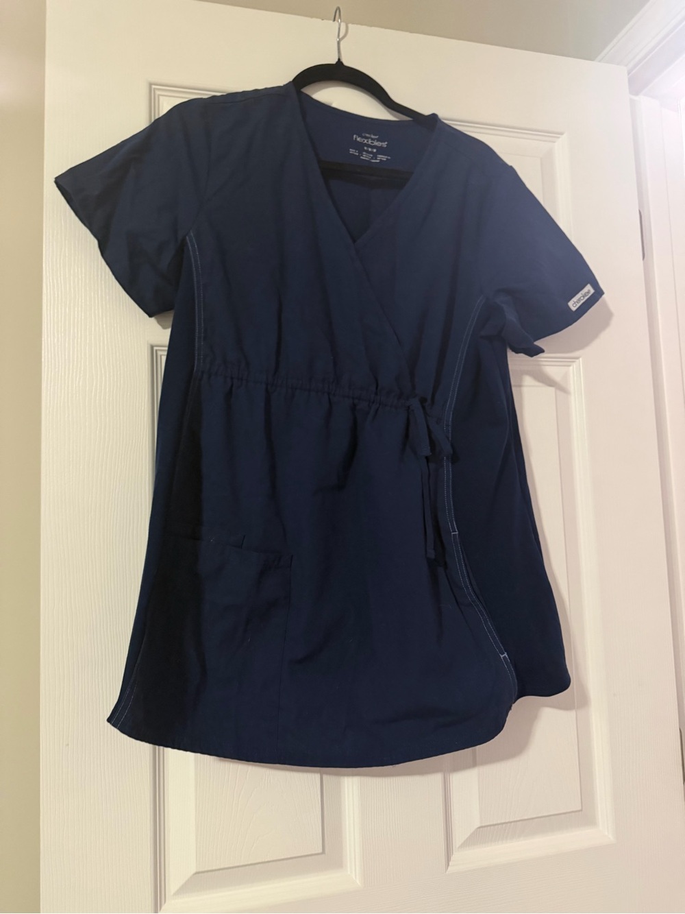 Cherokee Maternity scrub top wrap style size medium